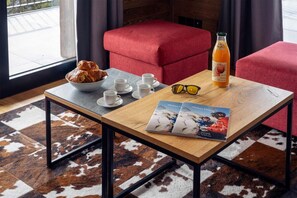 Dining - Wifi, view panoramic, terrace, tv, ski locker, 107m², La Rosière (La Rosière Montvalezan)