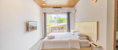 Chambre Deluxe Double ou avec lits jumeaux, vue ville | Bureau, espace de travail pour ordinateur portable, Wi-Fi gratuit