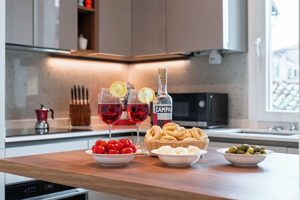 Lägenhet Superior - utsikt mot staden | Eget kök