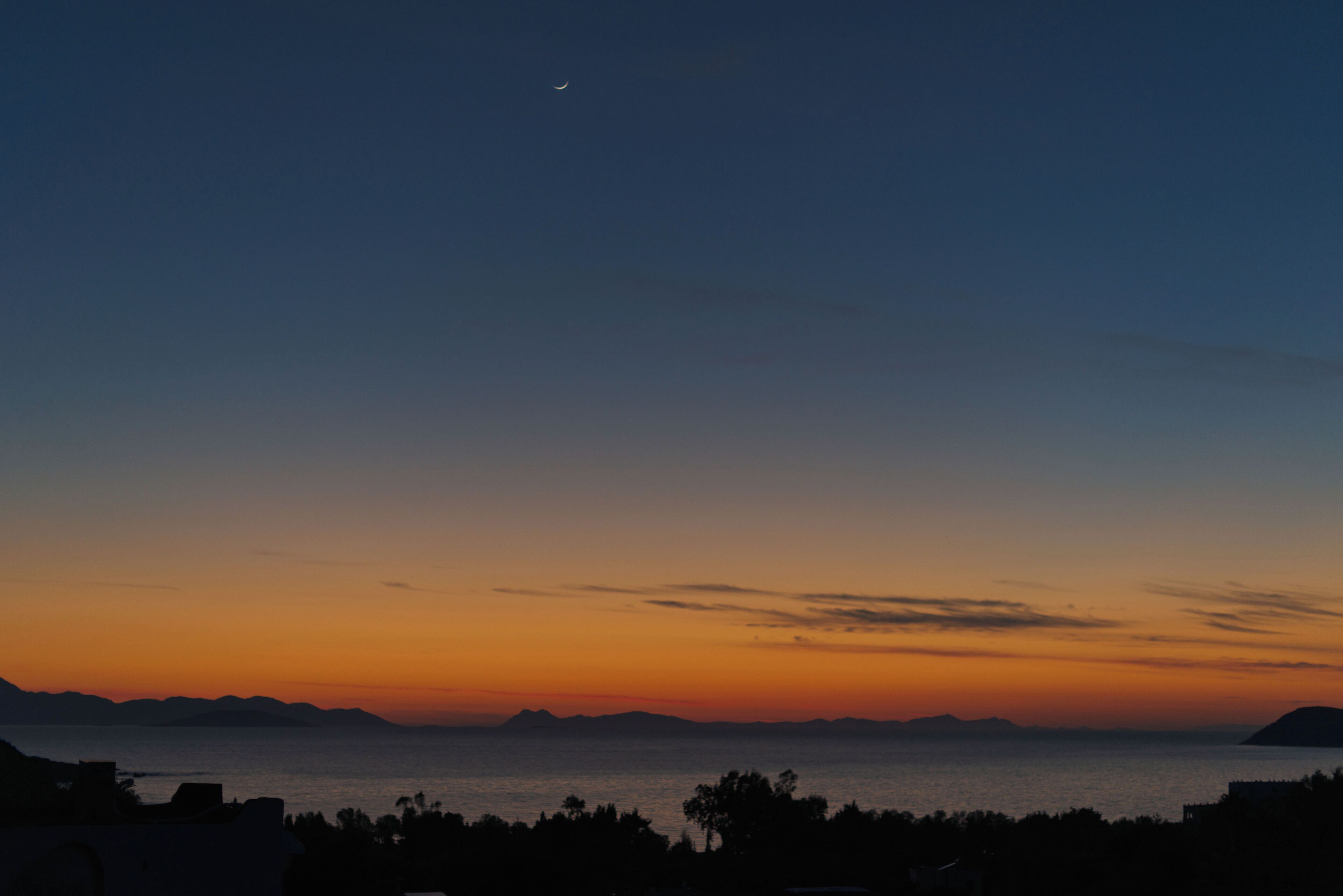 Dusk view from the balcony