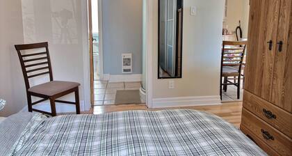 Loft équipé, terrasse prÚs du fleuve, bus, service