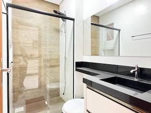 Apartment | Bathroom - Residencial Fiametti-Praia dos Ingleses (Florianopolis)