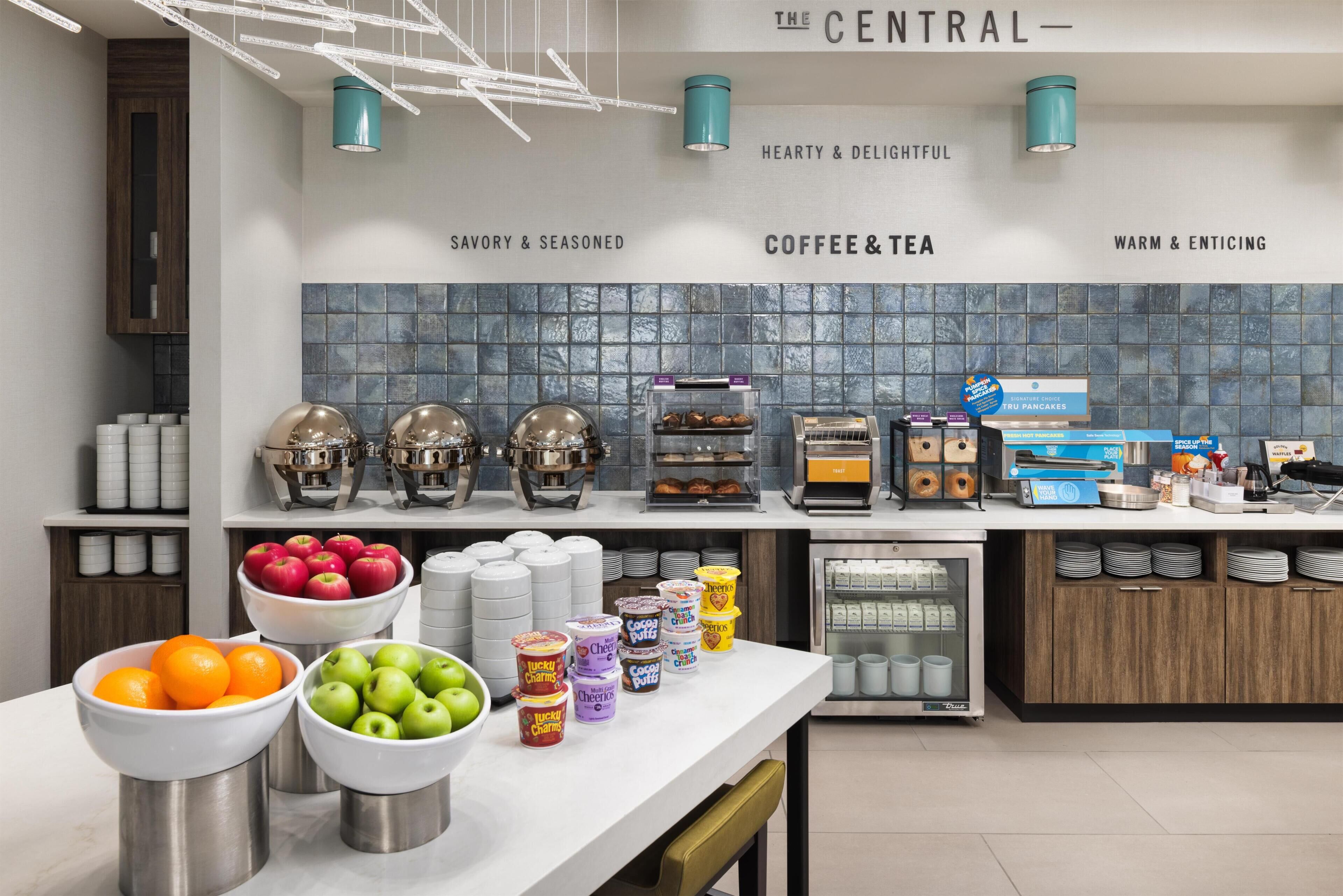 Free daily buffet breakfast