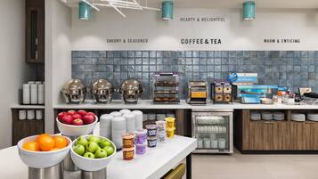 Free daily buffet breakfast