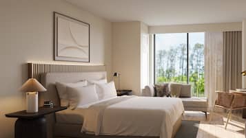 Premium bedding, in-room safe, blackout curtains, iron/ironing board