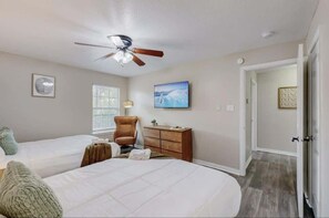 2 bedrooms, iron/ironing board, travel crib, WiFi