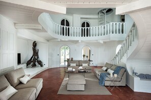 55-inch TV with cable channels