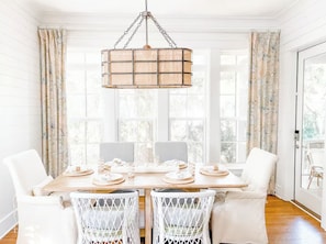 Dining - Seaside Luxury - 5BR Haven w/ Heated Pool, Hot Tub + Walk to Shore (Isle of Palms)