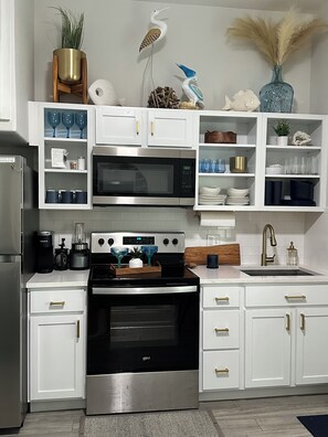 Microwave, oven, stovetop