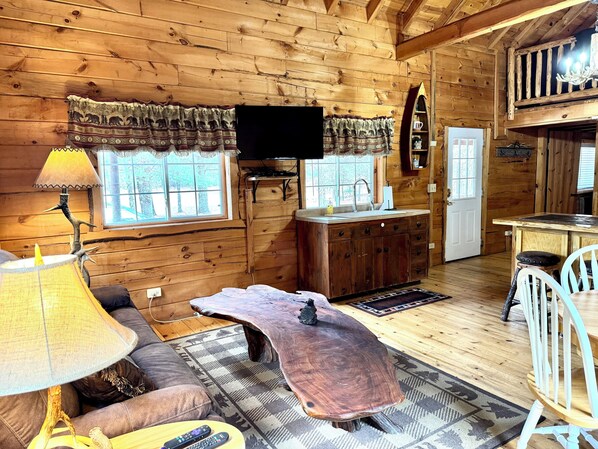 Smart-TV, DVD-spiller og bøker