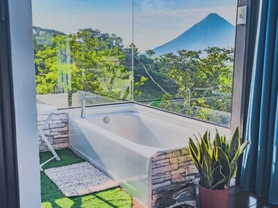 Eco Sol, Volcano and Lake Panoramic View, with hammock.