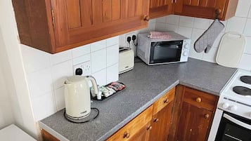 Microwave, oven, stovetop, toaster