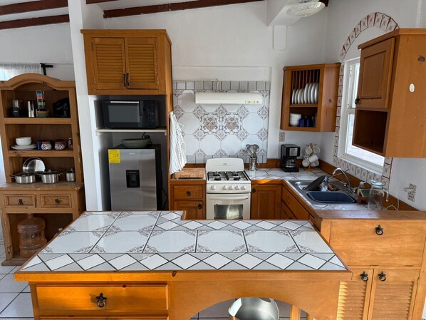 Microwave, oven, stovetop