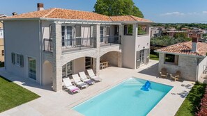 Una piscina riscaldata
