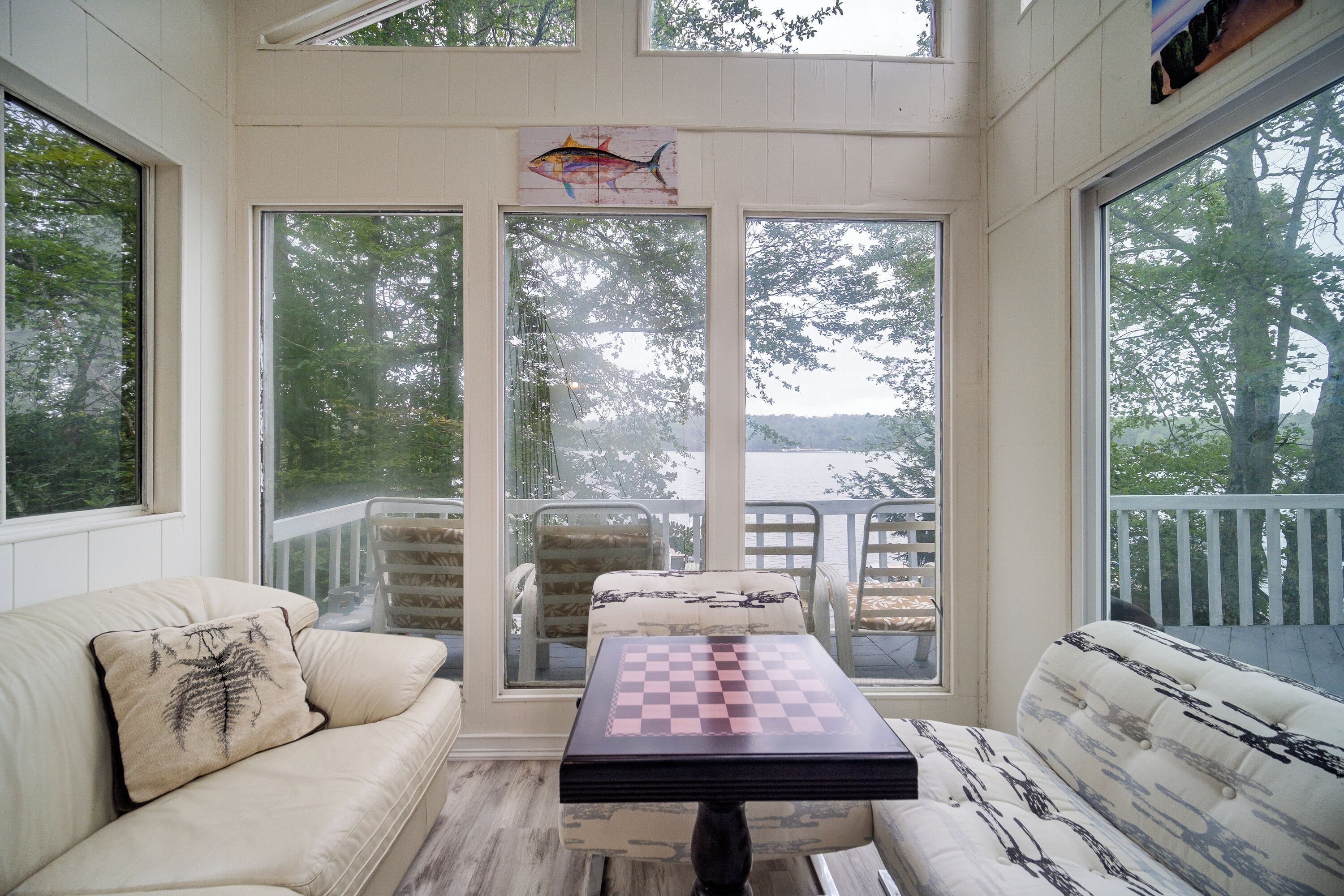 TV, fireplace, table football, ping pong