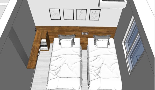 Twin Room, City View