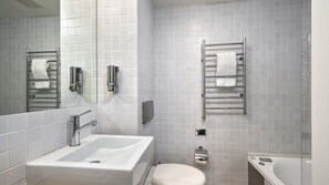 Hair dryer, towels