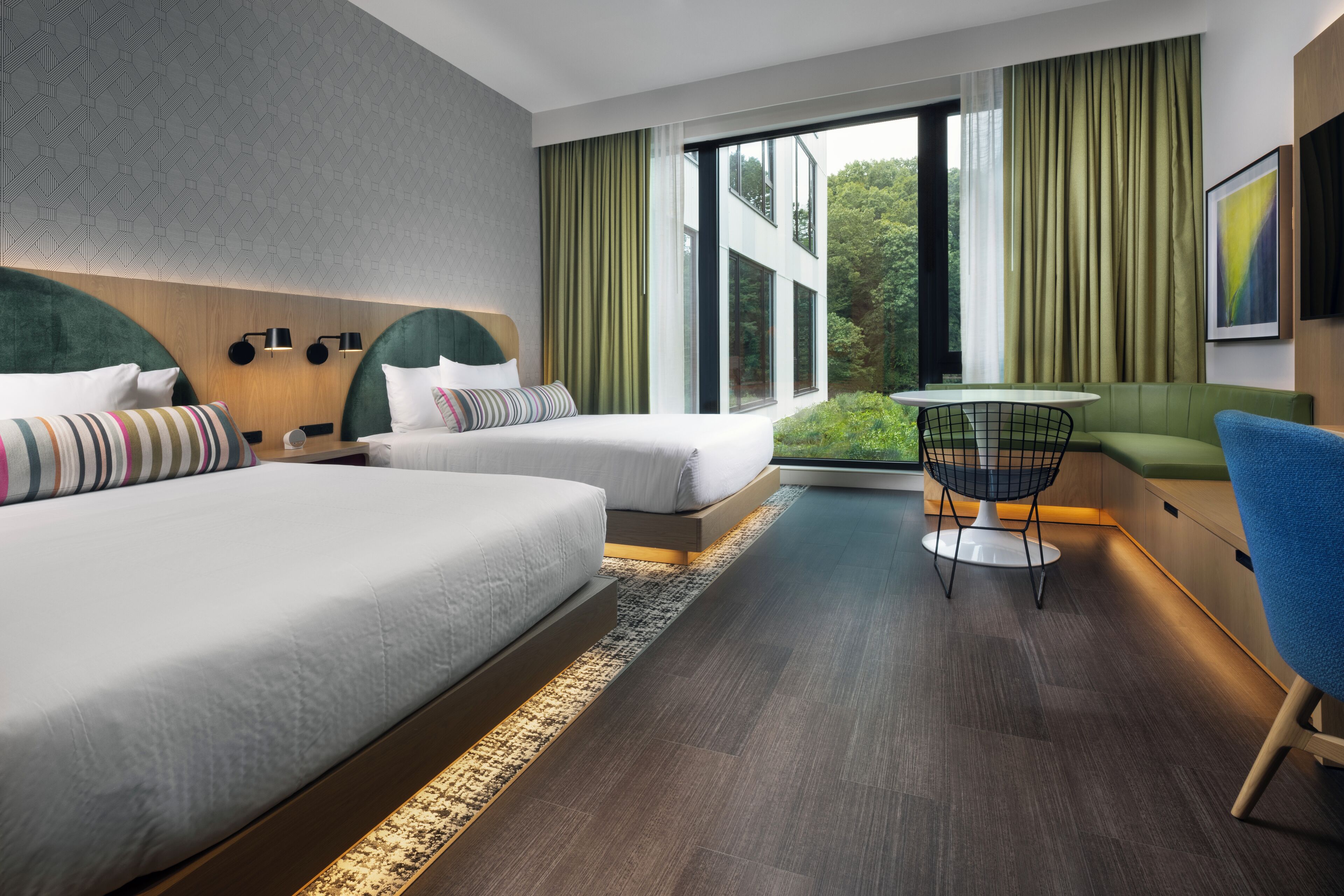 Standard Double Room, 2 Queen Beds | In-room safe, desk, iron/ironing board, free WiFi