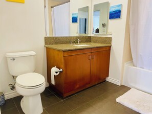 Towels, soap, toilet paper