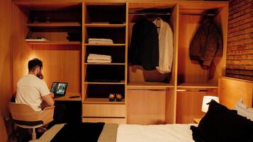 Premium bedding, down duvets, blackout curtains, free WiFi