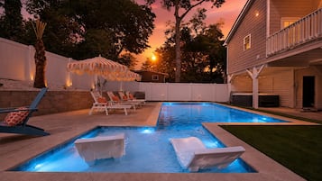 A heated pool