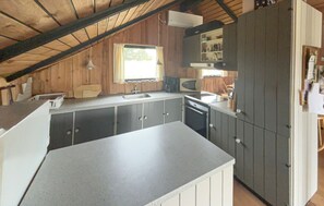 Fridge, oven, stovetop, coffee/tea maker