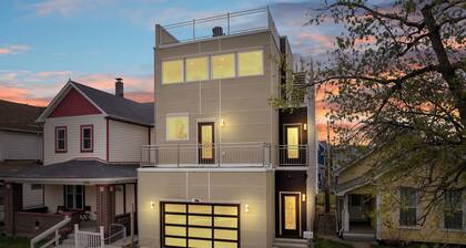 Luxury 6BR/6BA Indy Home w/ Rooftop Views of Lucas Oil, Arcade, Office & Hot Tub