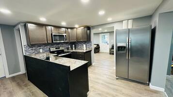 Microwave, oven, stovetop, dishwasher