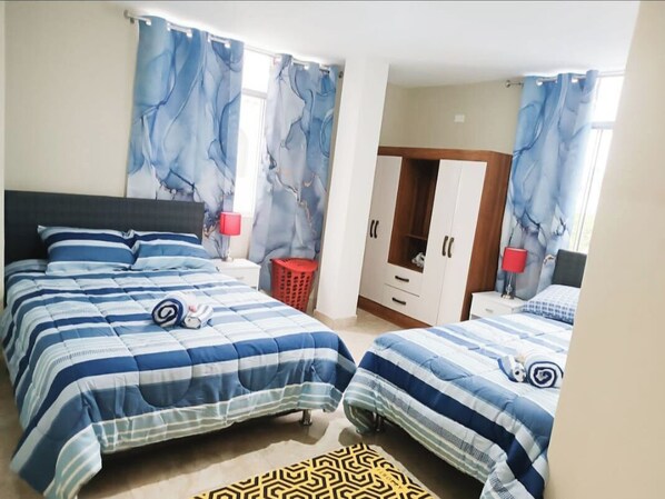 3 soverom, skrivebord, strykejern/-brett og wi-fi (inkludert)