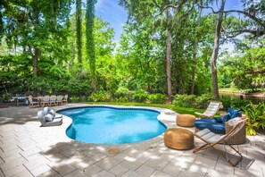 Outdoor pool - 5 Ridgewood Lane at The Sea Pines Resort (Hilton Head Island)