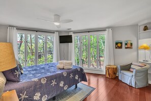 2 bedrooms, individually decorated, individually furnished, bed sheets