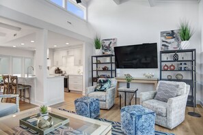 Villa, Multiple Beds, Kitchen, Golf View (6964 Fairway One) | Living area | 42-inch flat-screen TV with digital channels - 6964 Fairway One at The Sea Pines Resort (Hilton Head Island)