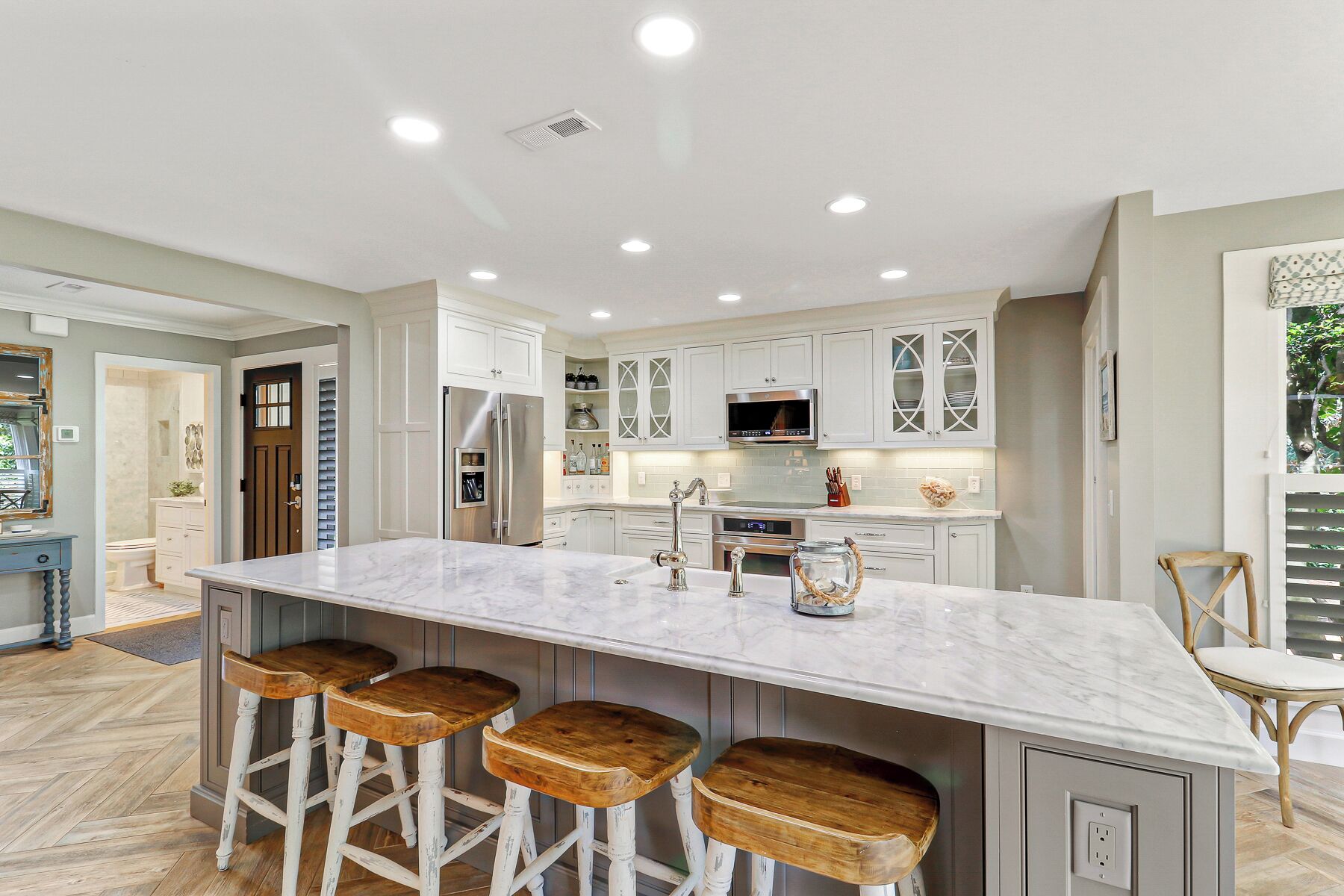 Vila, Beberapa Tempat Tidur, patio, pemandangan lapangan golf (196 Twin Oaks) | Dapur pribadi | Lemari es, microwave, oven, dan kompor