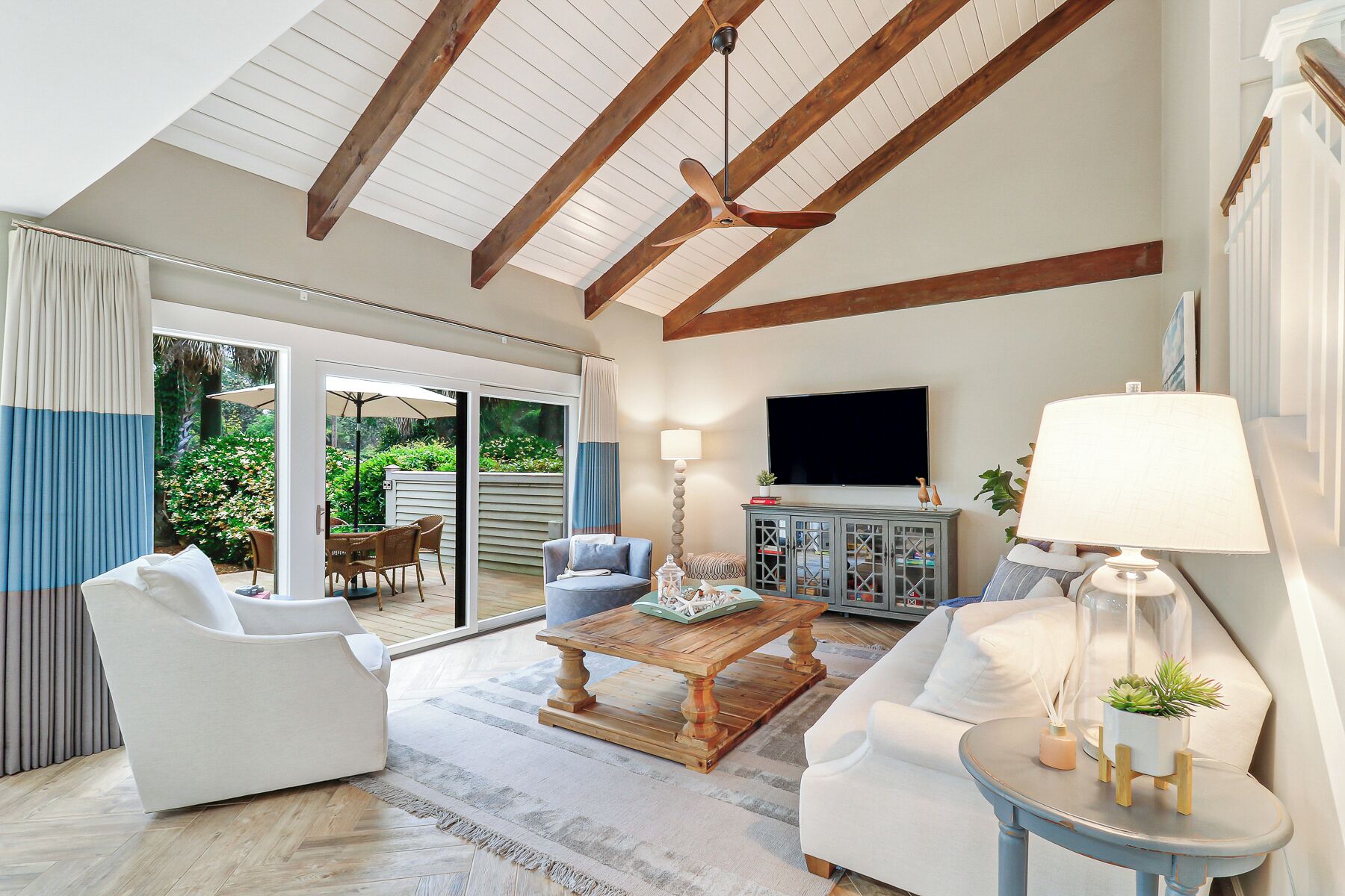 Villa, Multiple Beds, Patio, Golf View (196 Twin Oaks) | Living area | 42-inch flat-screen TV with digital channels