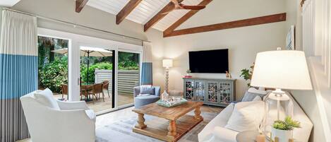 Villa, Multiple Beds, Patio, Golf View (196 Twin Oaks) | Living area | 42-inch flat-screen TV with digital channels