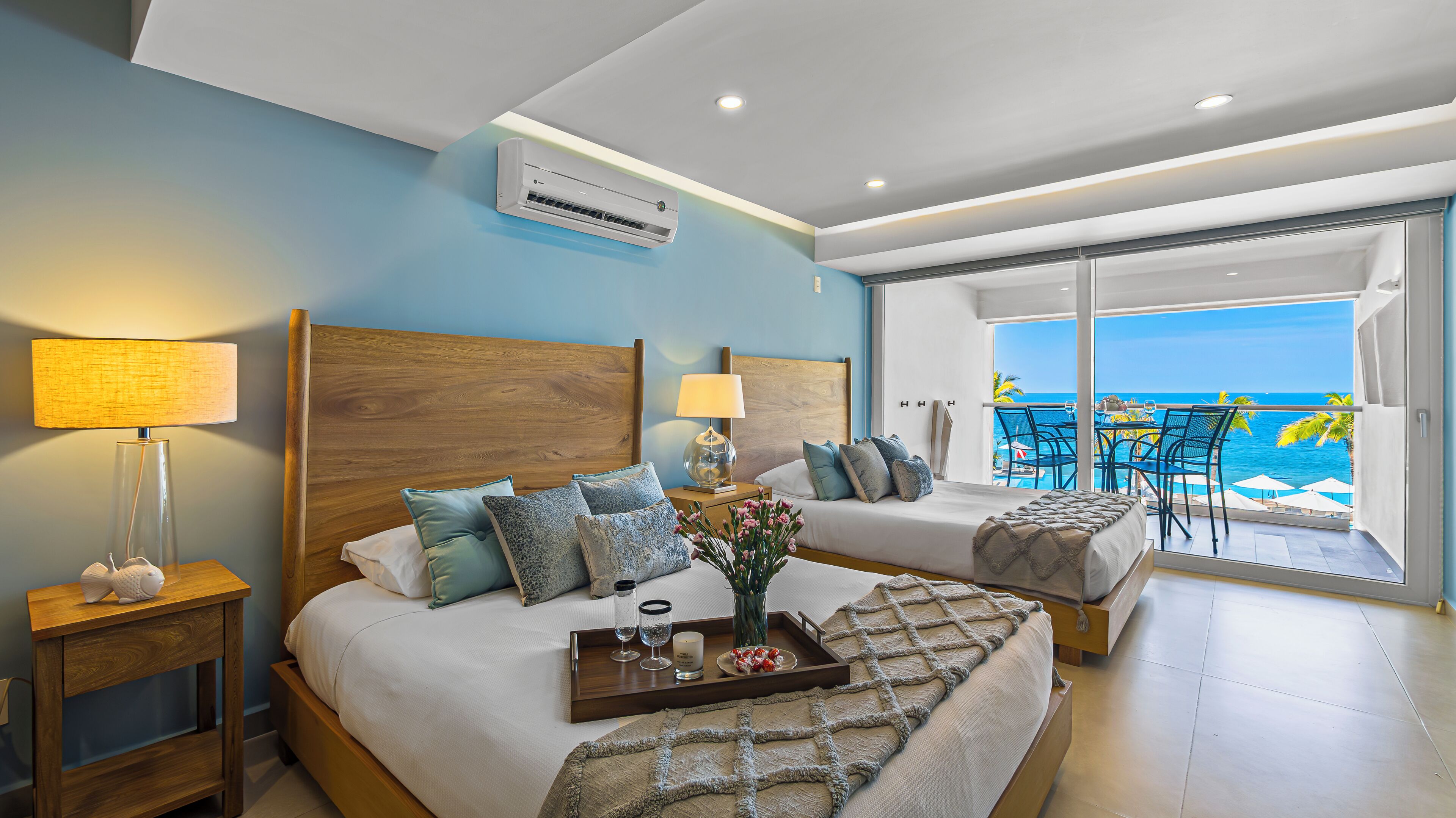 Comfort Apartment, 2 Queen Beds, Balcony, Beach View | Blackout drapes, iron/ironing board, free WiFi