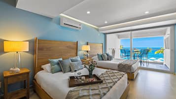 Departamento Confort, 2 camas Queen size, balcón, vista a la playa | Cortinas blackout, tabla de planchar con plancha y wifi gratis