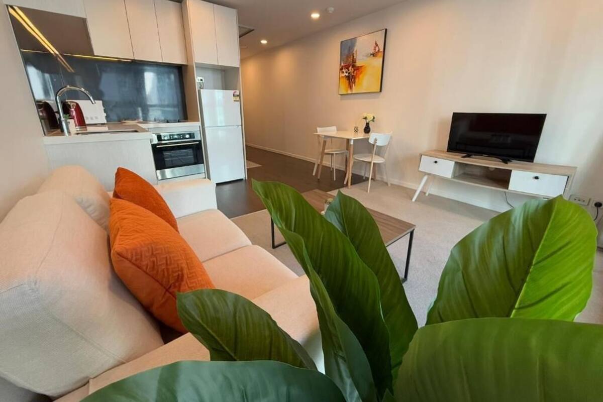 Appartamento Deluxe, vista città | Area soggiorno