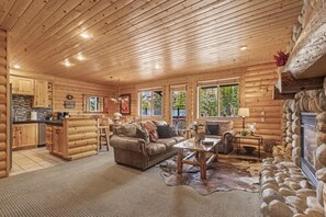 TV, fireplace, offices - Abode at Black Bear #207, hot tub, pool & gym, Deer Valley (Park City)