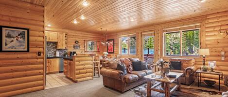 Een televisie, een open haard en videogames