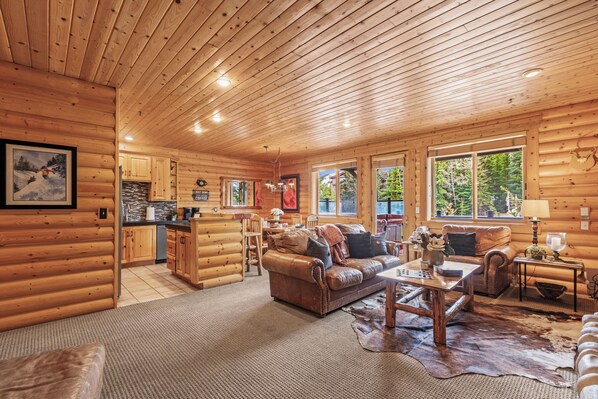 TV, fireplace, video games