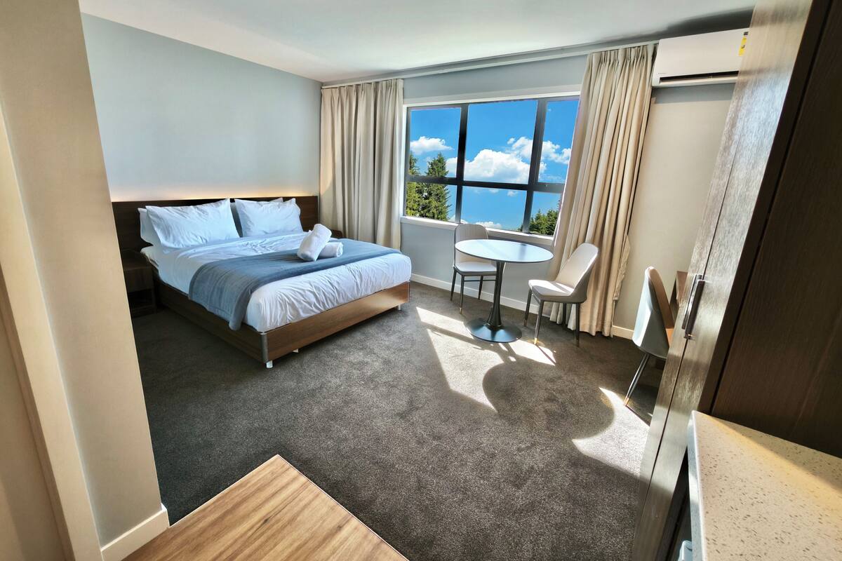 Deluxe Studio | Desk, iron/ironing board, WiFi (free), bed sheets