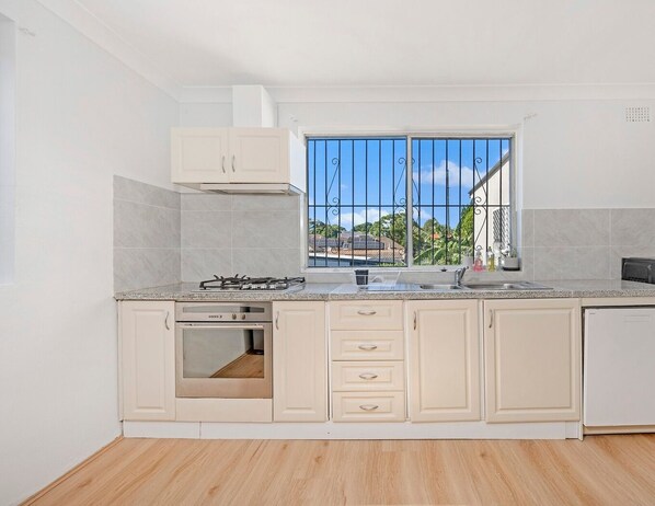 Microwave, oven, stovetop, dishwasher