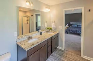 Hair dryer, towels, toilet paper