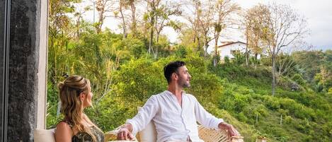 家庭房, 阳台, 山景 | 露台