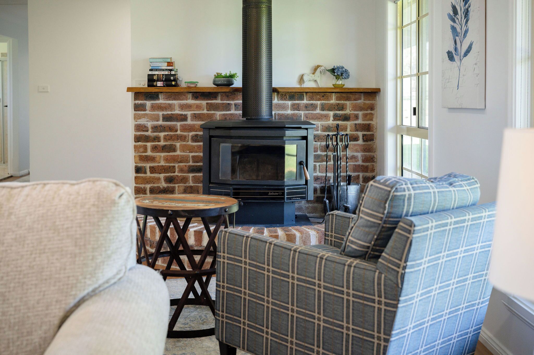 Fireplace - wood supplied