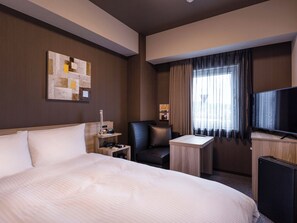 Semidouble Room, Non Smoking | Desk, laptop workspace, blackout curtains, free WiFi - Hotel Route Inn Imizu (Imizu)