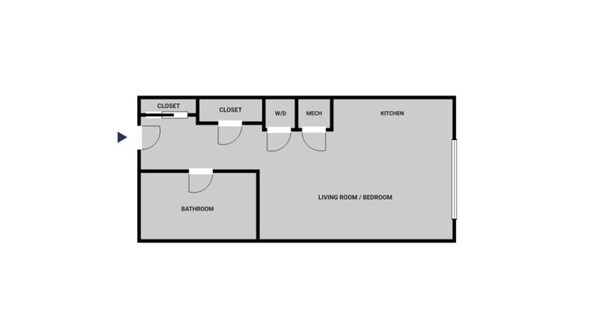 Floor plan - Blueground | Revere, pool, nr Revere Beach (Revere)