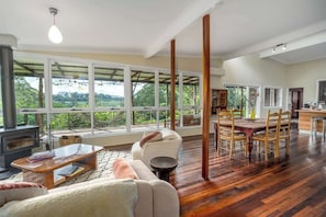 Télévision, cheminée, livres