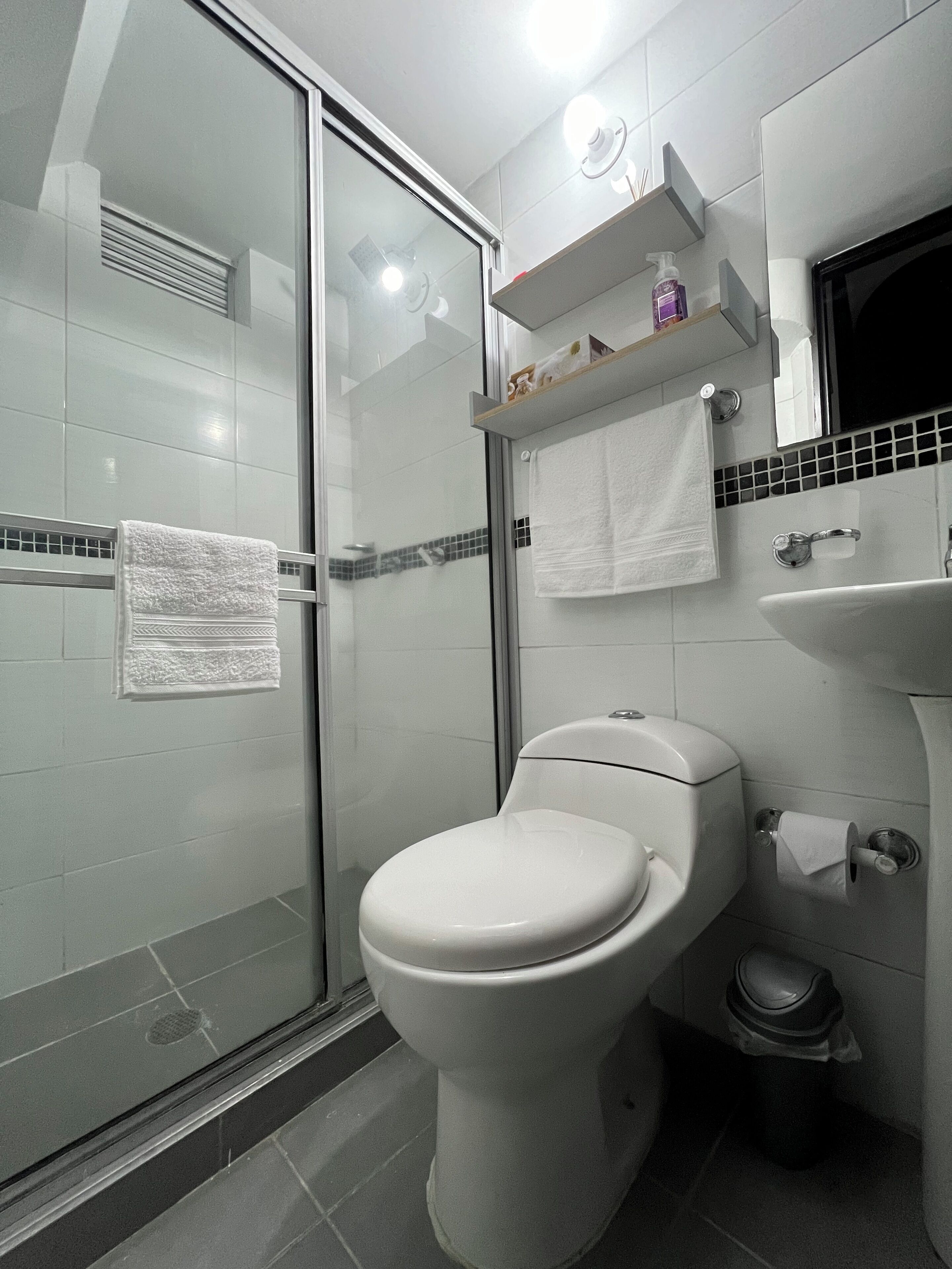 Bruser, håndklæder, Sæbe, Toiletpapir